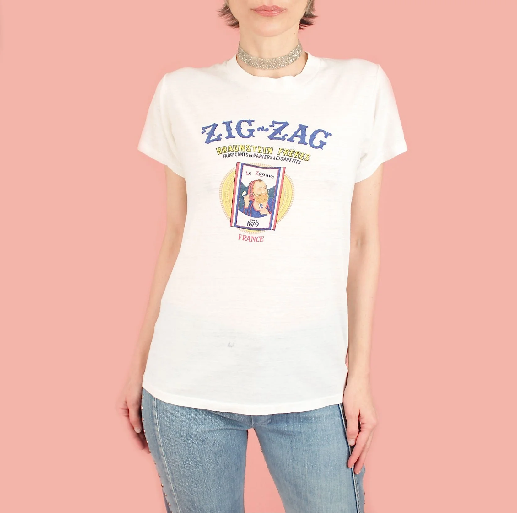 Original Vintage 1970s Zig Zag T-Shirt — Hellhound Vintage
